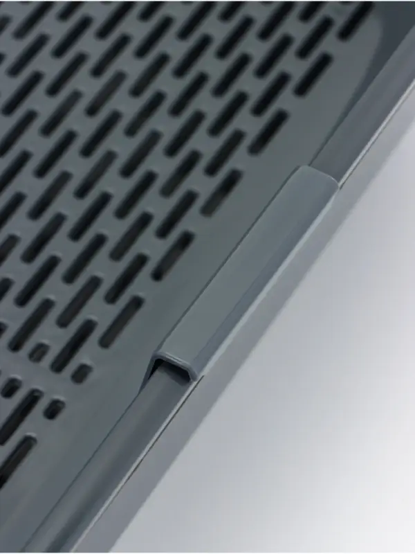 Туалет для кошек &laquo;Марсель&raquo;, 50&times;34.5&times;12 см, глубокий, с сеткой, полипропилен, серый