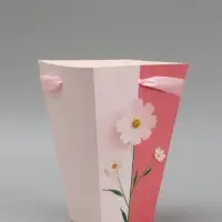 Переноска для цветов на лентах Present, 17 х 25 х 9 см