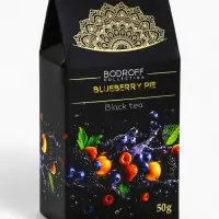 Чай черный BLUEBERRY PIE со вкусом черничный пирог, 50 г