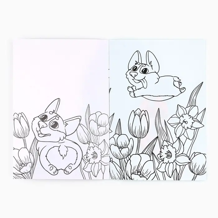 Блокнот раскраска А5, 8 страниц «Корги. 8 марта» Блокнот раскраска А5, 8 страниц «Корги. 8 марта»