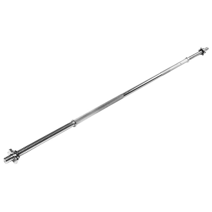 Гриф прямой с замками ONLYTOP, вес 6,9 кг, 180 см, d=20 мм, до 100 кг Гриф прямой с замками ONLYTOP, вес 6,9 кг, 180 см, d=20 мм, до 100 кг