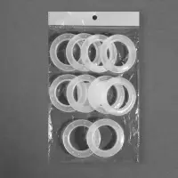 Люверсы для штор, d=4/6.5 см, 10 шт., прозрачные