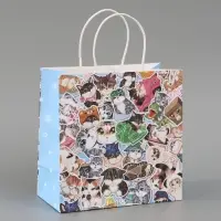 Пакет подарочный &laquo;Котики&raquo;, 22 х 22 х 11 см