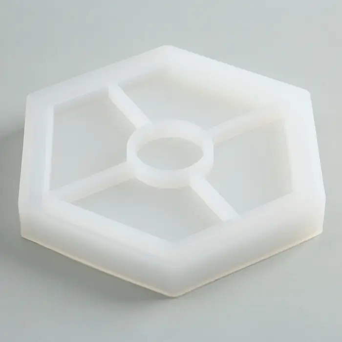 Подставка из гипса. Набор для создания поддона с красками «Шестиугольник»