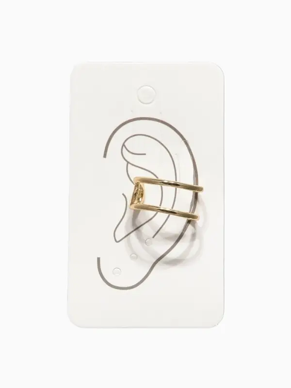 Серьга "Кафф" булавка, цвет золото