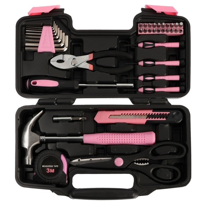 Набор инструментов в кейсе ТУНДРА, для милых дам, 39 предметов Набор инструментов в кейсе ТУНДРА, для милых дам, 39 предметов