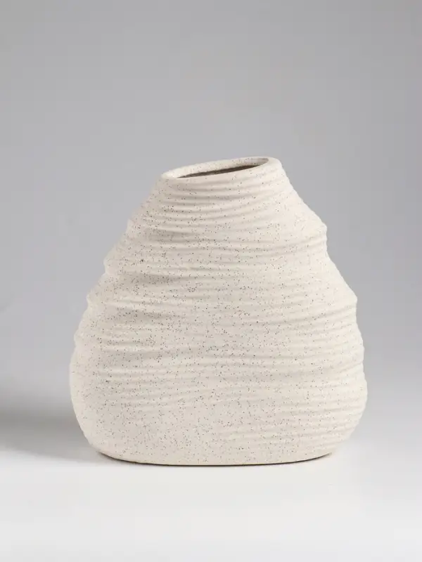 Ваза настольная керамика Ваза настольная керамика "Элладио" 18х17,5 см, белый