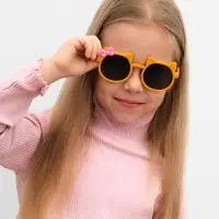 Очки солнцезащитные детские, uv 400, линза 4.8&times;4 см, цвет МИКС