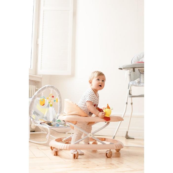 Ходунки «Верный друг», 7 колес, муз. игрушки, бежевый