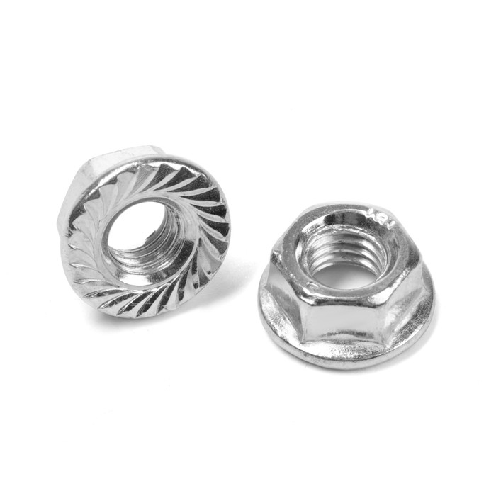 Гайка ТУНДРА, с фланцем, DIN 6923, класс прочности 8, оцинкованная, М6, 1 кг Гайка ТУНДРА, с фланцем, DIN 6923, класс прочности 8, оцинкованная, М6, 1 кг