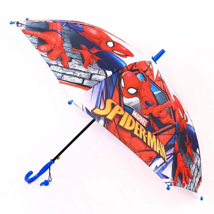 Зонт детский, 8 спиц, Ø 86 см, красный, Человек-паук