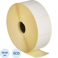Термоэтикетки ЭКО 58х60, вт.40, 3000шт/рул