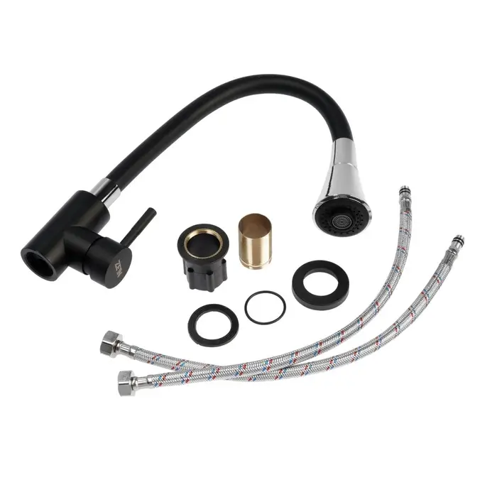 Смеситель для кухни ZEIN Z3403, силиконовый излив, картридж 40 мм, двухрежимный аэратор