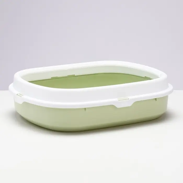 Туалет с бортом 40×34×11 см, зелёный Туалет с бортом 40×34×11 см, зелёный