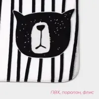 Коврик для ванной и туалета Доляна &laquo;Коты&raquo;, 45&times;120 см