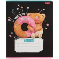 Тетрадь 18л кл Hatber "Кофейные коты", на скобе, скругл углы, 60-65г/м&sup2; 5В МИКС