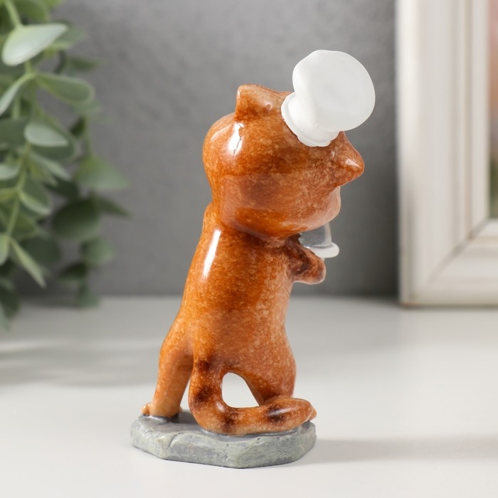 Сувенир полистоун лак Сувенир полистоун лак "Котишка шеф-повар" 6х5,5х10,5 см