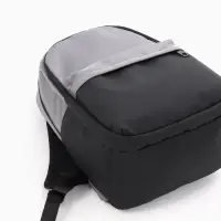 Рюкзак городской, 2 отделения, 3 кармана, водонепроницаемое дно, 27&times;14&times;39 см, серый