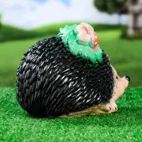 Садовая фигура из гипса &laquo;Ёжик с грибочками&raquo;, 18&times;28&times;20 см