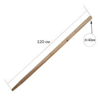 Черенок d40 L1200мм 2 сорт WoodTrade_00023