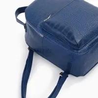 Рюкзак женский на молнии, с карманом, размер 24&times;12&times;31 см, синий
