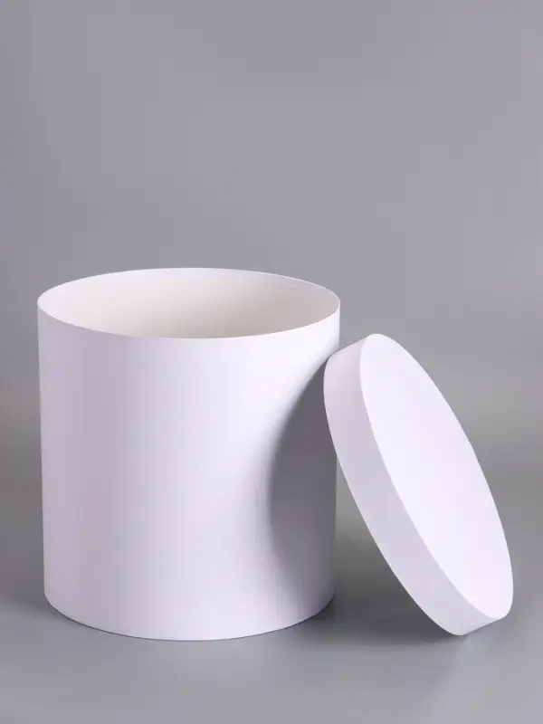 Шляпная подарочная коробка, белая, 30&times;30 см