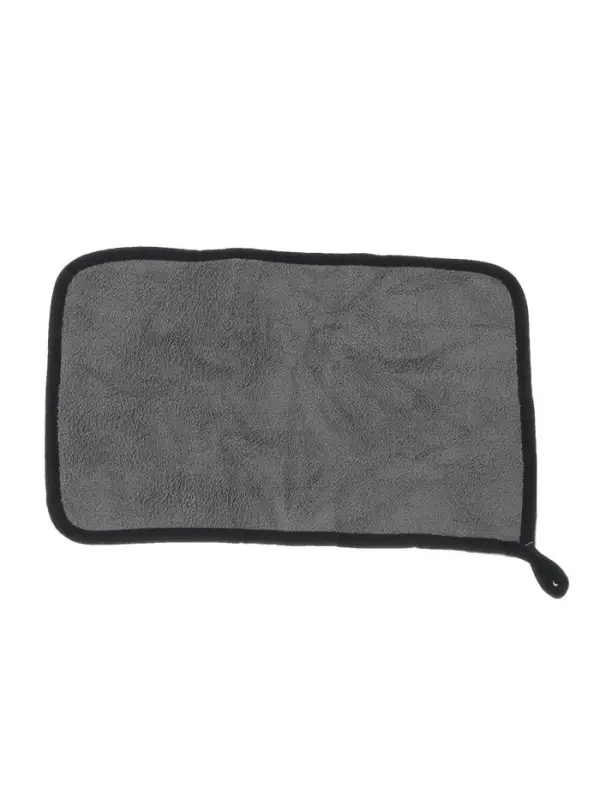 Тряпка для мытья автомобиля, CARTAGE, микрофибра, 400 г/м&sup2;, 20&times;30 cм, желто-серая