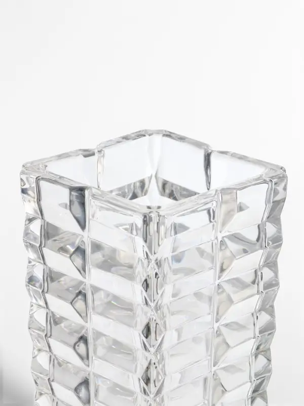 Ваза стекло настольная  Ваза стекло настольная "Эдисон" кубики, 29х12 см, прозрачный