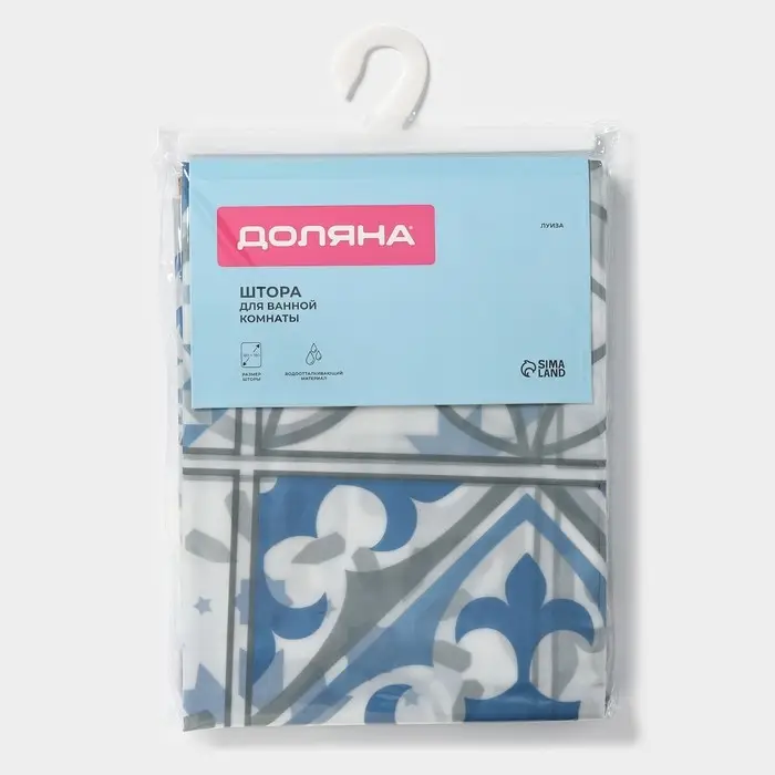 Штора для ванной Доляна &laquo;Луиза&raquo;, 180&times;180 см, EVA