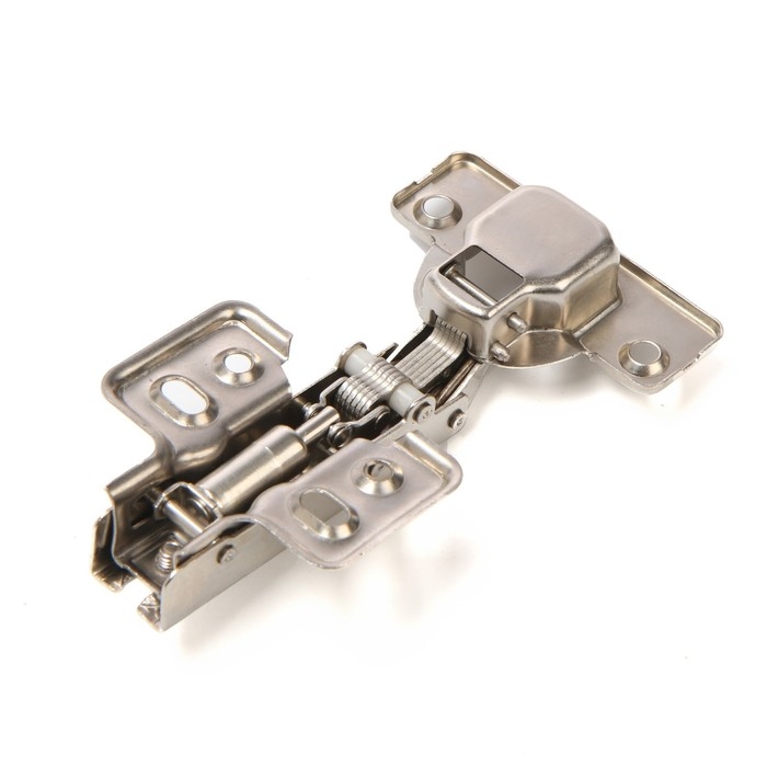 Петля мебельная накладная 90 градусов ТУНДРА, с доводчиком, 4 шт