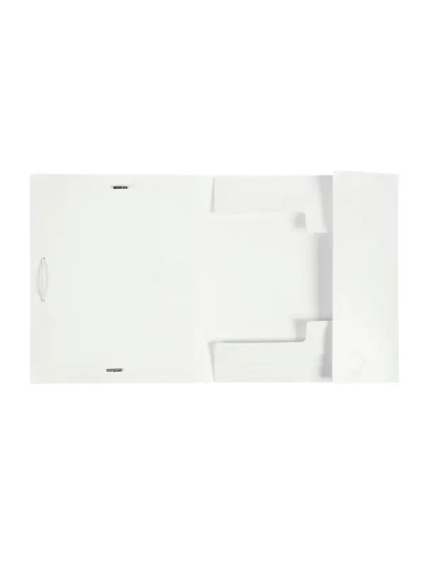 Папка на резинке А5, 500 мкм, Calligrata, корешок 15 мм, до 100 листов, белая