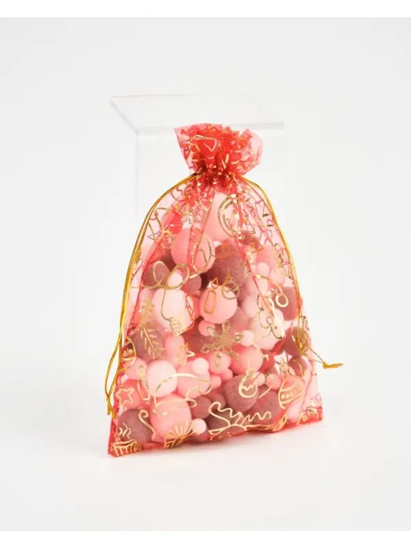 Мешочек подарочный органза «С Новым годом!», 16 × 24 см Мешочек подарочный органза «С Новым годом!», 16 × 24 см