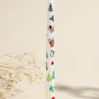 Набор свечей античных, 2,2х25 см, 2 шт "Новогодние пёсики" белые 8х28х2,3 см