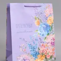 Пакет подарочный ламинированный "Прекрасных мгновений" 26 х 12 х 32 см