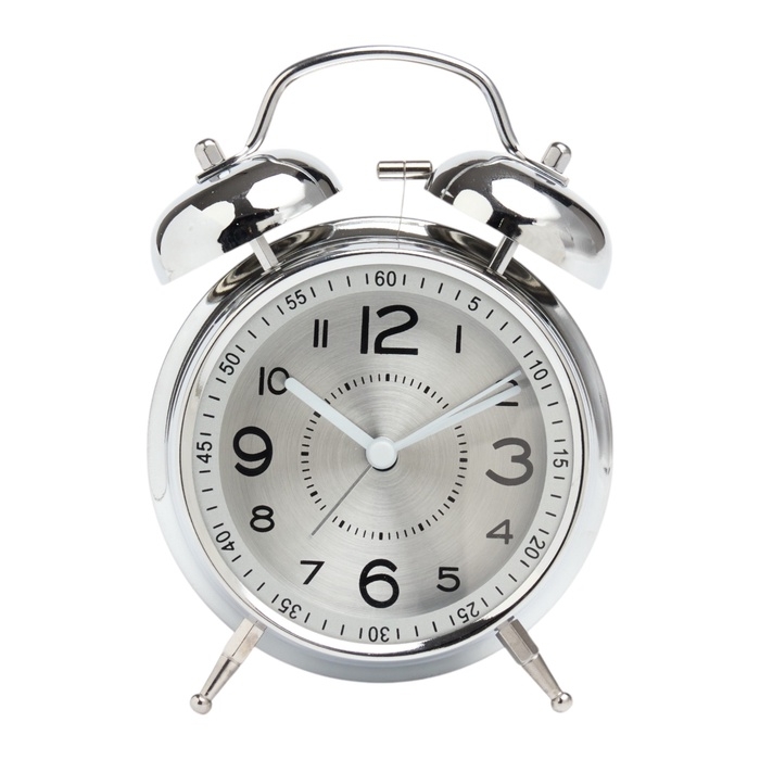Часы будильник настольные, бесшумные, на батарейках, подсветка, 16 х 11.5 х 5.5 см, d-9 см 1078008 Часы будильник настольные, бесшумные, на батарейках, подсветка, 16 х 11.5 х 5.5 см, d-9 см 1078008