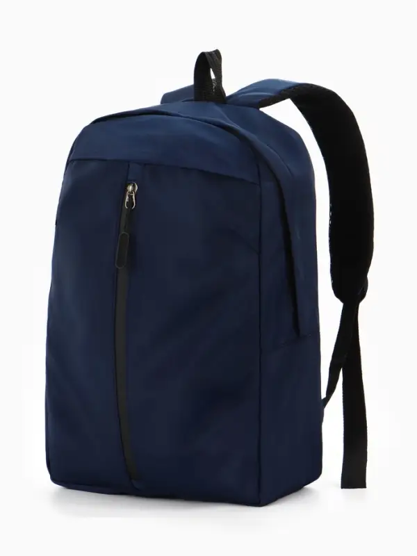 Рюкзак городской, однотонный, 1 отделение, 3 кармана, 28&times;13&times;39 см, синий