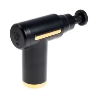 Массажёр для тела LEM-02, вибрационный, 4 насадки, 6 режимов, 1800-3200 об/мин, чёрный