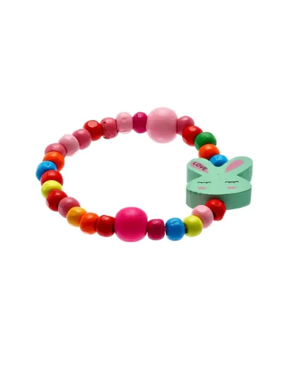 Браслет детский «Выбражулька» зайчик сонный на радуге, цвет МИКС Браслет детский «Выбражулька» зайчик сонный на радуге, цвет МИКС