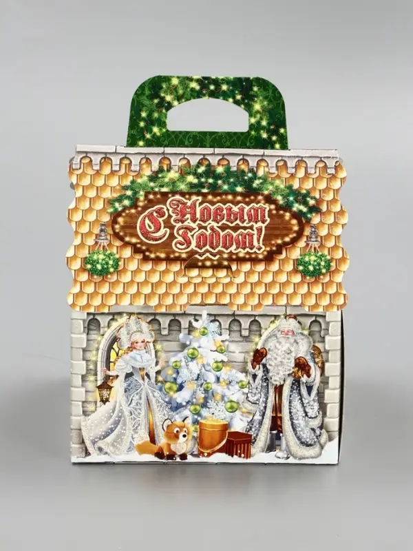 Подарочная новогодняя коробка «Новогодний шарм», для сладких подарков, 16×16×22 см Подарочная новогодняя коробка «Новогодний шарм», для сладких подарков, 16×16×22 см