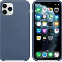 Чехол iPh 11 Pro Max Silicon Case 100% ORG Alaskan Blue (c LOGO)