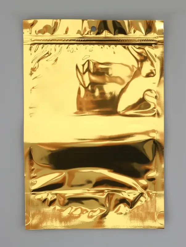 Пакет дой-пак, матовый, золотой, с прозрачной стенкой,20&times;30&times;8 см