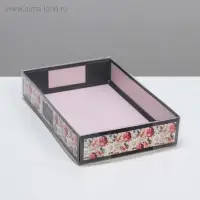 Кондитерская упаковка, коробка для макарун с пластиковой крышкой, «Люби», 18 х 12 х 3.5 см