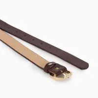 Ремень жен 05-01-01-01, Июнь2510, 2,9*0,3*110 см, без винта, пряж золото, 1 прокол, корич