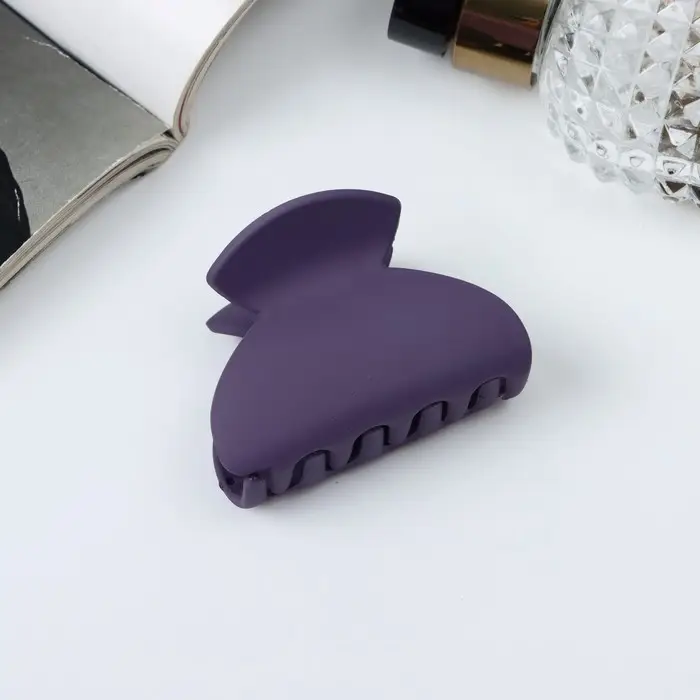 Крабик для волос «Леона», классика матовый, 5.5 см, МИКС Крабик для волос «Леона», классика матовый, 5.5 см, МИКС