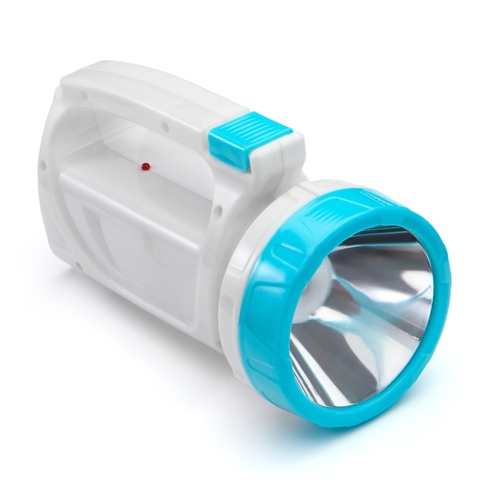 Фонарь ручной аккумуляторный  Фонарь ручной аккумуляторный "Мастер К.", MHA-W3D2 (3 В),800 мАч, 1 Вт+3 Вт,100 лм, голубой