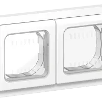 FLITE Рамка 2-местная IP55 Рпро-2-55-ФлБ белый IEK