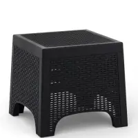 Стол садовый &laquo;Ротанг лайт&raquo;, 43.5&times;43.5&times;39.5 см, пластиковый, цвет графит