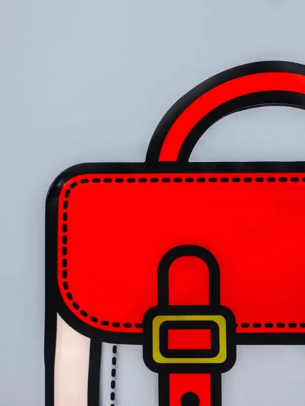 Пакет подарочный, &laquo;Портфель&raquo;, с zip-lock застежкой, 20&times;19+6 см