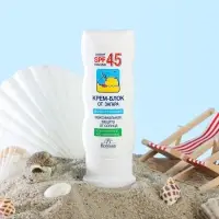 Солнцезащитный крем-блок для лица от загара Floresan водостойкий SPF 45, 60 мл