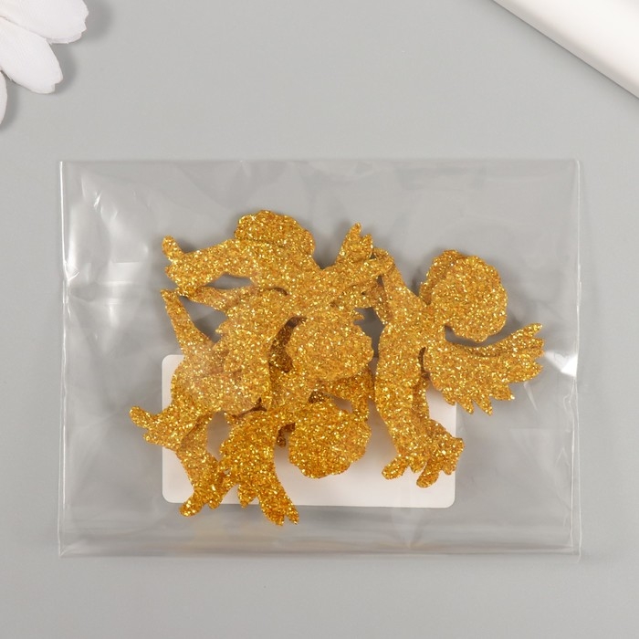 Декор Декор "Ангел" золото 4,5 см (набор 6 шт)